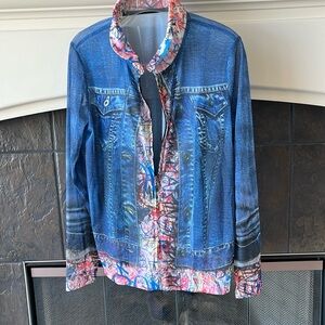 Faux Jean shirt